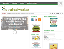 Tablet Screenshot of idealnetworker.com
